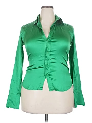 Ralph Lauren Black Label Long Sleeve Silk Top (view 1)