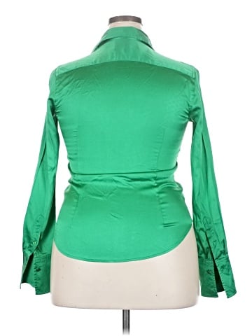 Ralph Lauren Black Label Long Sleeve Silk Top (view 2)
