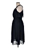 Symphony 100% Rayon Solid Black Blue Casual Dress Size M - photo 5