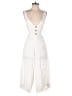 L'Atiste by Amy 100% Polyester Solid Ivory Jumpsuit Size S - photo 1