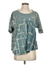 Akemi + Kin Teal Short Sleeve Blouse Size S - photo 1
