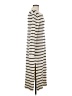 Unbranded Stripes Ivory Casual Dress Size M - photo 4