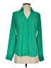 Express 100% Polyester Green Long Sleeve Blouse Size XS - photo 1