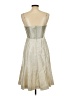 Badgley Mischka Metallic Silver Cocktail Dress Size 10 - photo 2