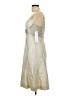 Badgley Mischka Metallic Silver Cocktail Dress Size 10 - photo 5