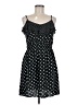 Elle 100% Rayon Polka Dots Black Casual Dress Size M - photo 1
