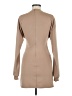 Shein Solid Tan Casual Dress Size 6 - photo 2