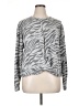 Knox Rose Animal Print Silver Pullover Sweater Size XL - photo 1