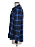 Gap 100% Viscose Plaid Blue Long Sleeve Button-Down Shirt Size M - photo 5