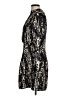 MNG 100% Polyester Animal Print Black Cocktail Dress Size 8 - photo 5