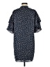 Equipment 100% Polyester Polka Dots Blue Casual Dress Size S - photo 2