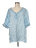 Assorted Brands Blue 3/4 Sleeve Blouse One size - photo 1
