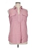 Notations Pink Sleeveless Button-Down Shirt Size XL - photo 1