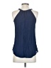 Iz Byer Blue Sleeveless Blouse Size S - photo 2