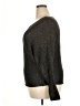 Bisou Bisou Metallic Brown Black Pullover Sweater Size XL - photo 5
