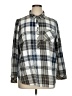 Torrid 100% Cotton Plaid Gray Long Sleeve Button-Down Shirt Size 1X Plus (1) - photo 1