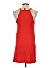 Forever Solid Red Casual Dress Size S - photo 2