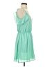 Peppermint 100% Polyester Solid Green Casual Dress Size S - photo 4