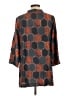 Soft Surroundings 100% Rayon Brown Teal 3/4 Sleeve Blouse Size L - photo 2