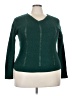 Love Change 100% Acrylic Chevron-herringbone Green Pullover Sweater Size 2X - photo 1