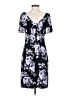 Connected Apparel Floral Graphic Black Casual Dress Size 4 - photo 2