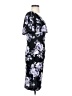 Connected Apparel Floral Graphic Black Casual Dress Size 4 - photo 4