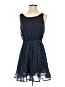 XXI 100% Polyester Polka Dots Blue Casual Dress Size S - photo 1