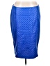 ASHRO Argyle Blue Faux Leather Skirt Size 16w - photo 1