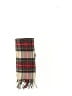 V.Fraas 100% Acrylic Plaid Burgundy Red Scarf One size - photo 2