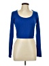 Bershka Blue Long Sleeve Top Size L - photo 1