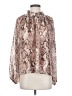 Karlie Animal Print Brown 3/4 Sleeve Blouse Size S - photo 1