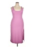 Leith Solid Pink Casual Dress Size 1X - photo 1