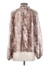 Karlie Animal Print Brown 3/4 Sleeve Blouse Size S - photo 2