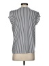 Adrianna Papell Silver Short Sleeve Top Size S - photo 2