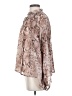 Karlie Animal Print Brown 3/4 Sleeve Blouse Size S - photo 5