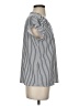 Adrianna Papell Silver Short Sleeve Top Size S - photo 4
