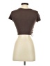 Garage Brown Short Sleeve Top Size S - photo 2