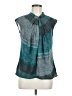 Worthington 100% Polyester Teal Sleeveless Blouse Size M - photo 1
