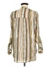 Zac & Rachel Stripes Ivory Long Sleeve Blouse Size M - photo 2