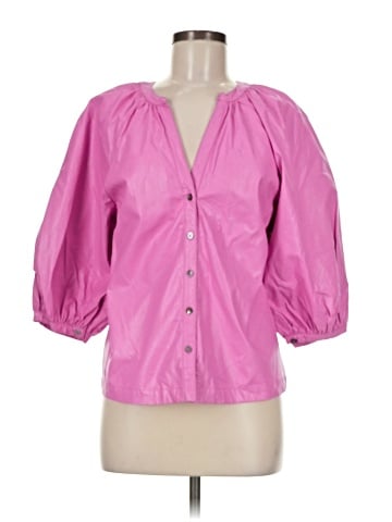 Karlie 3/4 Sleeve Button-Down Shirt (view 1)