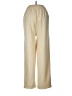 Ekouaer 100% Polyester Solid Ivory Casual Pants Size M - photo 2