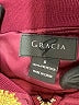 Gracia 100% Polyester Floral Burgundy Track Jacket Size S - photo 6
