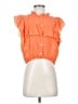 Rose & Crown Orange Short Sleeve Blouse Size S - photo 1