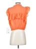 Rose & Crown Orange Short Sleeve Blouse Size S - photo 2