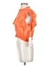 Rose & Crown Orange Short Sleeve Blouse Size S - photo 5