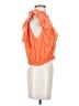 Rose & Crown Orange Short Sleeve Blouse Size S - photo 4