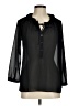Ann Taylor LOFT Black 3/4 Sleeve Blouse Size M - photo 1
