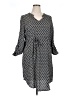Emery Rose 100% Polyester Polka Dots Gray Casual Dress Size XL - photo 1