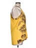 Outback Red Floral Solid Yellow Sleeveless Blouse Size L - photo 4