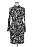 Chaps Print Black Cocktail Dress Size 14 - photo 1